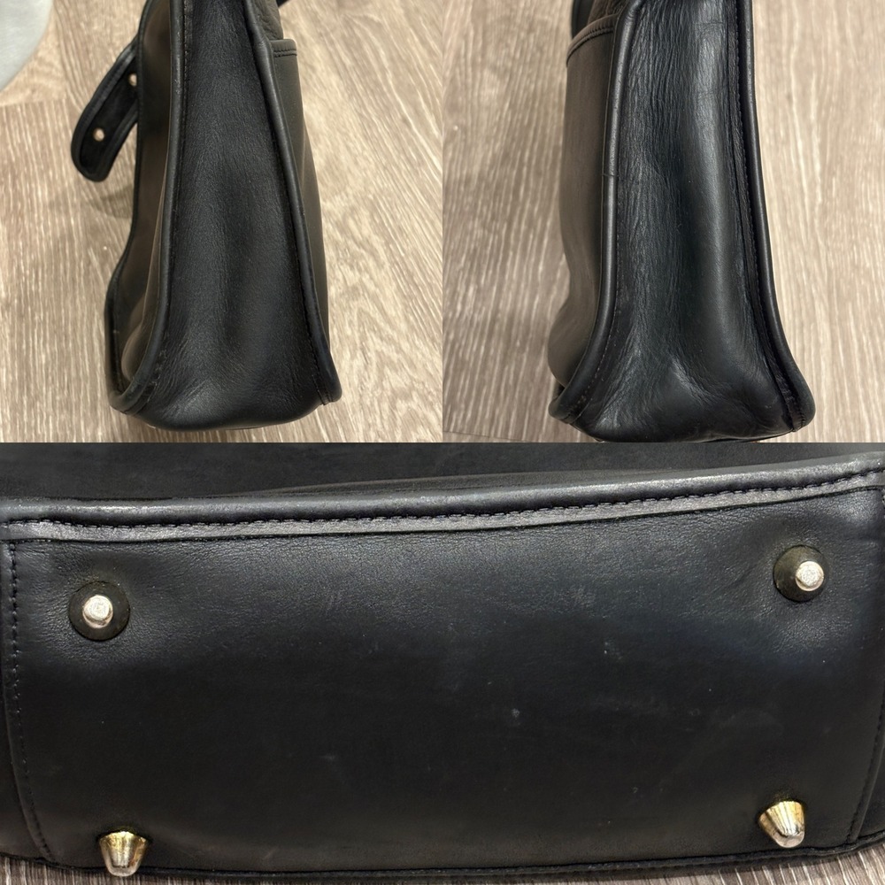 Coach Legacy 9966 Black Leather Shoulder Bag USA Made Brass Hardware Vintage 90s - Picture 5 of 8